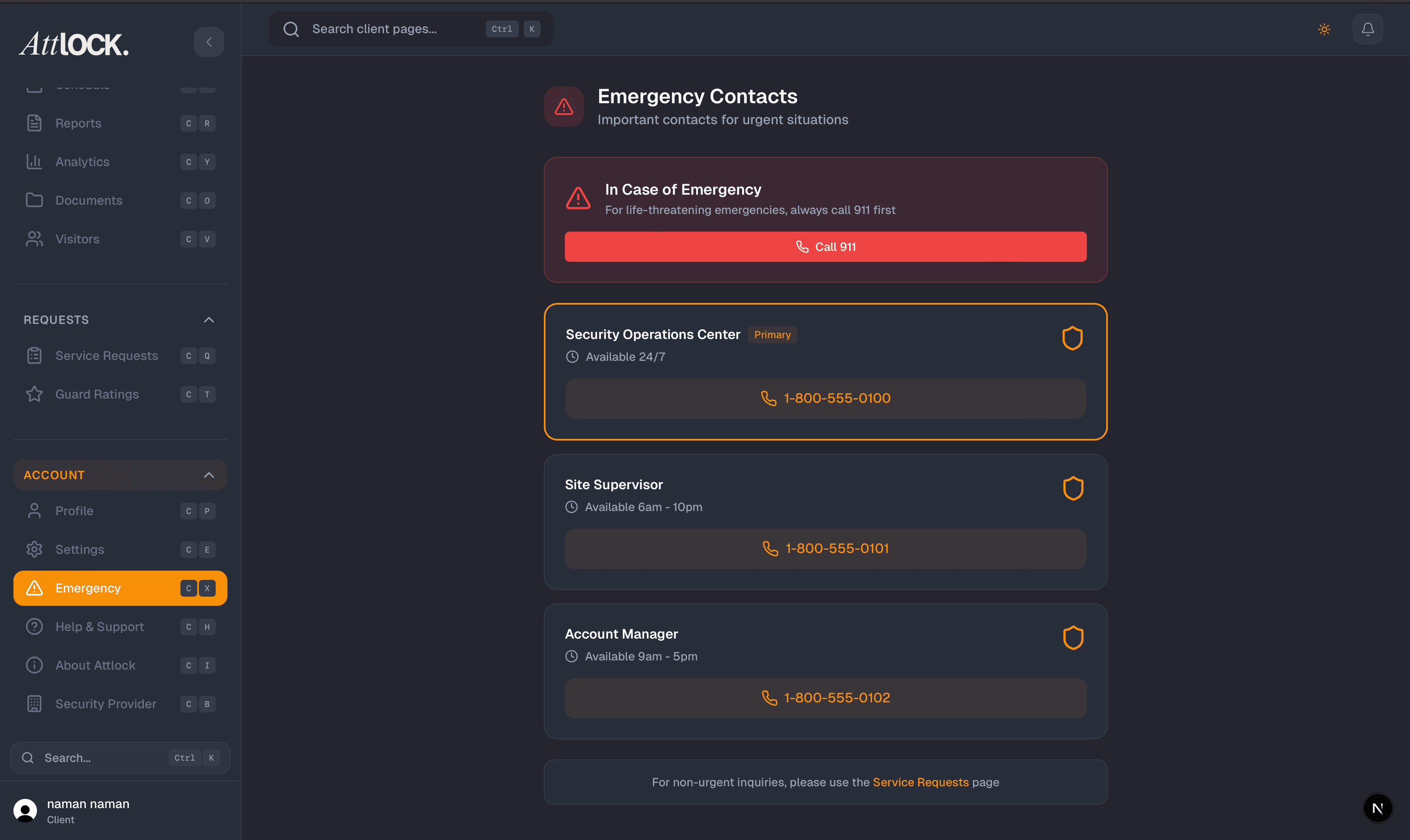Emergency Contacts