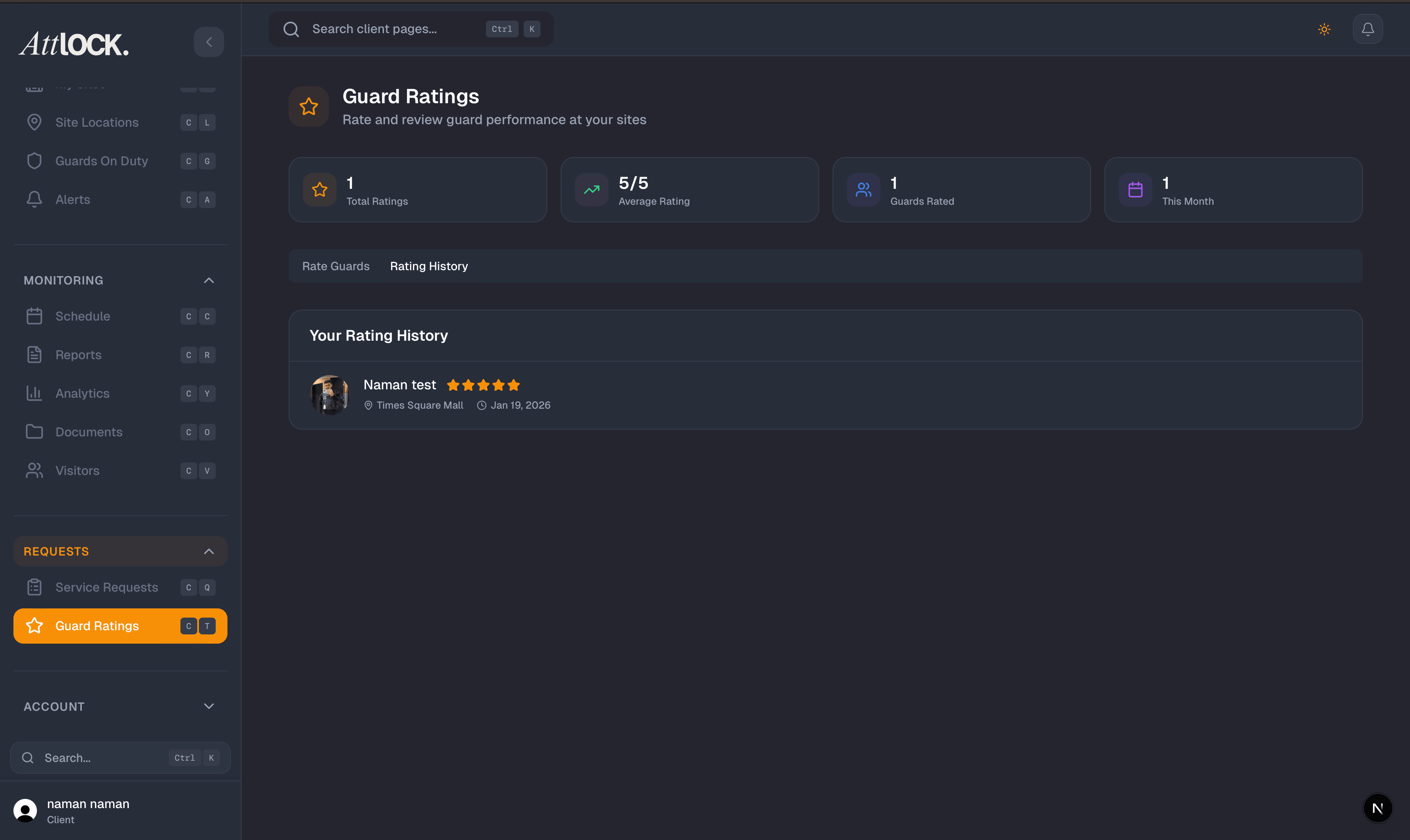 Guard Ratings